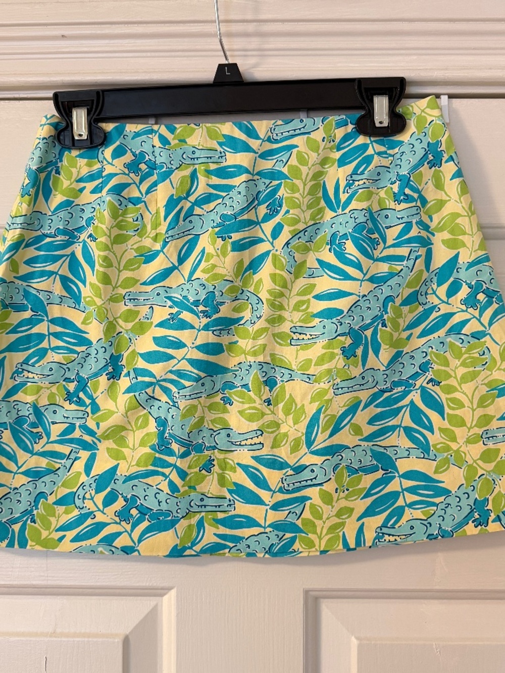 Vintage Lilly Pulitzer Mimosa Everglades Mini Skirt Women's Sz 2 Alligator Print